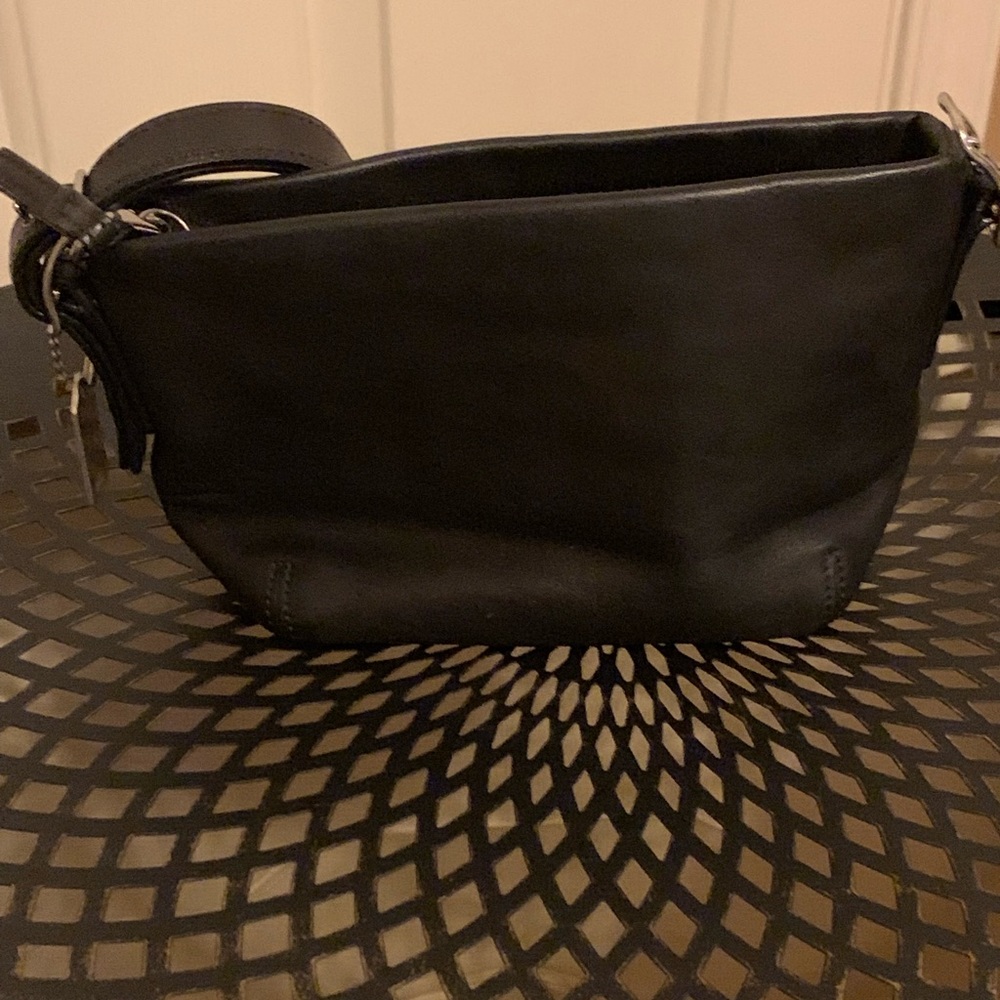 Black coach wristlet